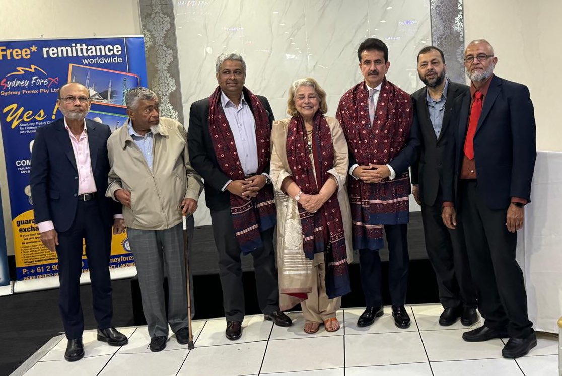 Zhchaudhri's tweet photo. Honored to attend the Memon Association of Australia’s Annual Dinner. The Memon community, renowned for its entrepreneurship, philanthropy, and social impact, continues to make remarkable contributions globally @PakinAustralia #WMOWORLD #MEMON https://t.co/oZ1hjGbfZj