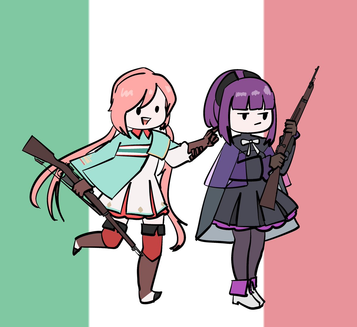 lamis0781's tweet photo. HK23(fr), Carcano M91/38, Carcano 1891, C14 Timberwolf #GirlsFrontline #소녀전선 #少女前线 #ドルフロ https://t.co/ppxxoUGlQh