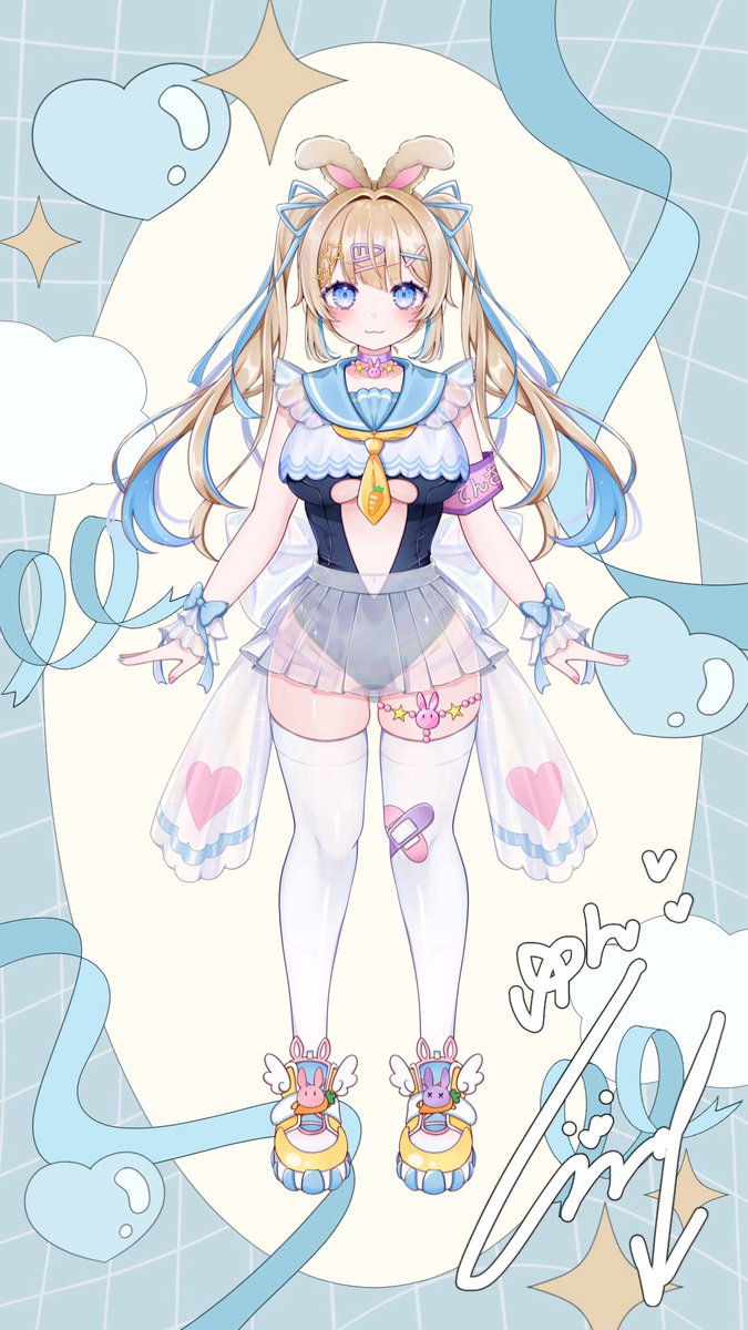 🐰🩵初めまして！🩵🐰

ちょー新人VTuberの成宮ゆんです🦕🌞
立ち絵チャレンジ達成したので姿初披露しちゃいます✨️:( ˙꒳​˙ ):

🗓初配信 11月1日21:00〜

これから沢山頑張ります🔥💪
応援よろしくお願い致します🥞🦕

#新人VTuber #VTuber #VTuber準備中