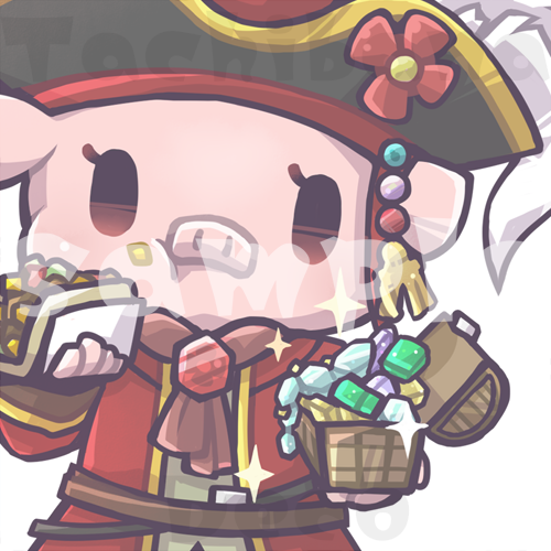 「べーこん様のイラストを描かせていただきました ご依頼、どうもありがとうございまし」|立花でこのイラスト