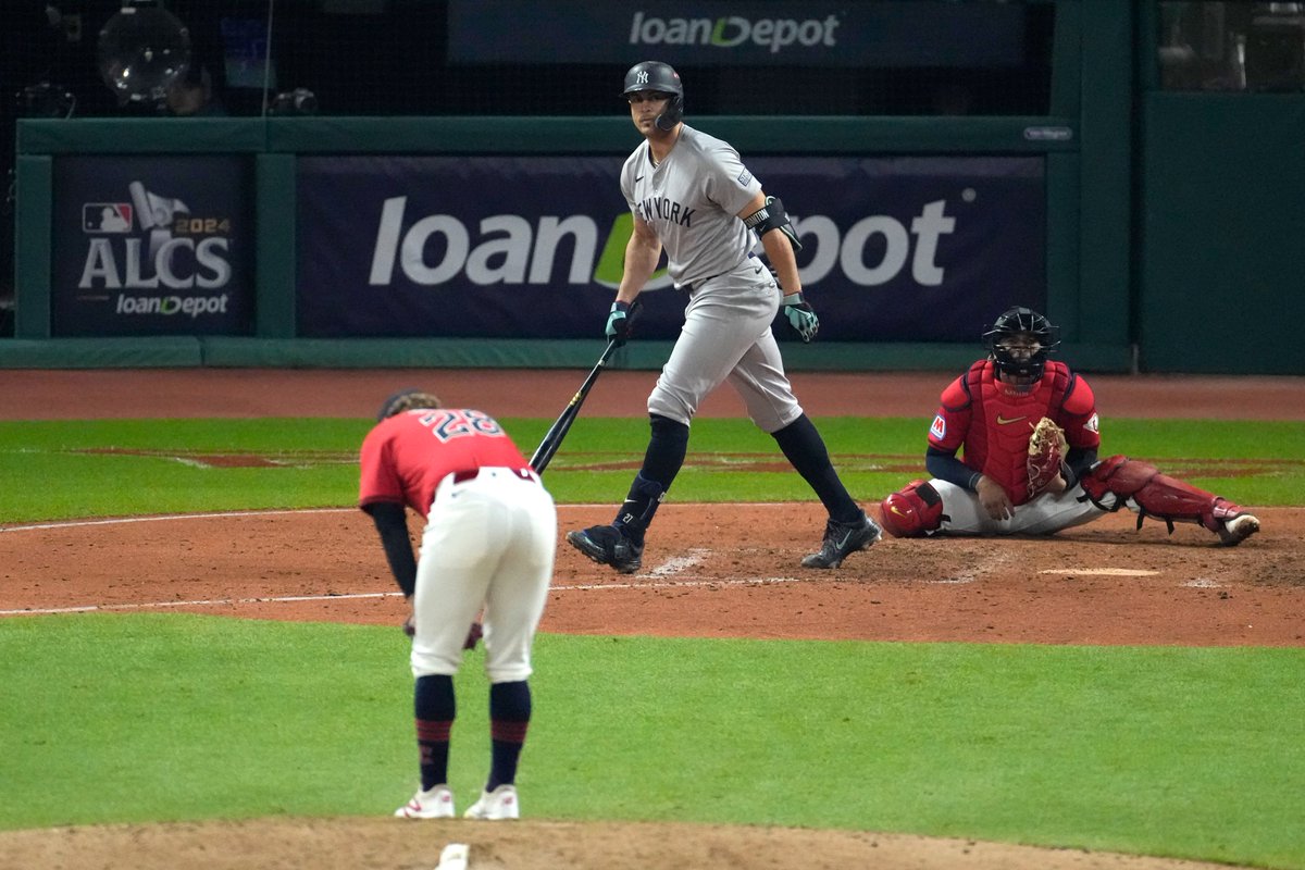 MLB's tweet image. One big swing ... of emotions. #ALCS