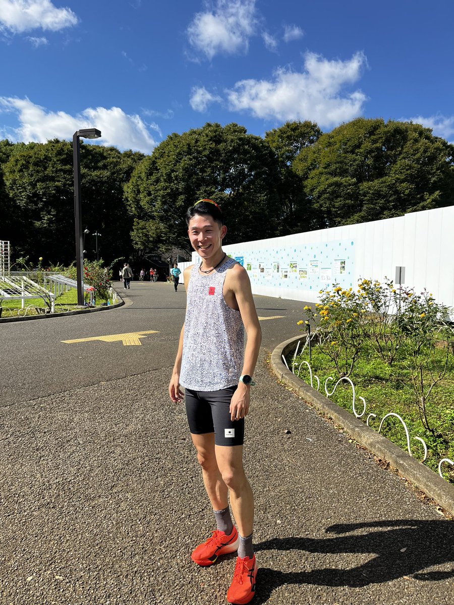 OlafRun3's tweet image. 10kmPR (3'21"/km) @代々木公園
全部引っ張りでこなせて順調。
良い朝活でした！