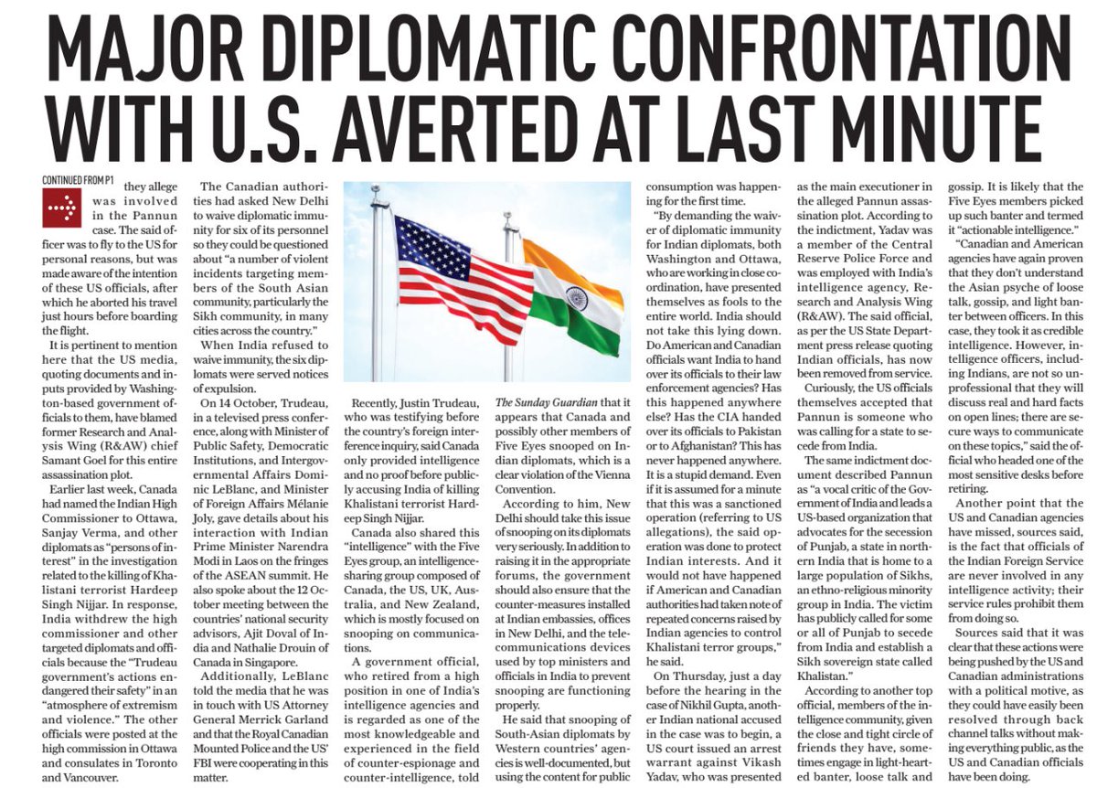 mishra_abhi's tweet image. sundayguardianlive.com/top-five/major…

&quot;...a major diplomatic confrontation was averted at the last moment after it emerged that some US officials had planned to arrest a top official who had recently retired from a sensitive post, &quot;  #pannun #vikashyadav