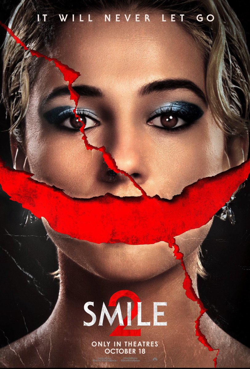 HLeusson's tweet photo. Dos cosas. 
1. Que peliculota!! No soy la súper fan de horror movies y puede que haya mejores, pero Dios mío!!! 
2. Que actriz!! Naomi Scott 🤩. Todo fue tan real 🤯
#Smile2 https://t.co/ueZcRy11uZ