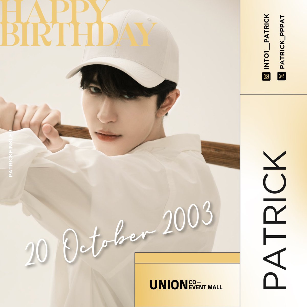 coeventspace's tweet photo. HAPPY BIRTHDAY PATRICK🩷🎂
ขอให้แพทมีแต่รอยยิ้มที่สดใส และเติบโตในทุกเส้นทางที่เลือกนะ ซัปพอร์ตแพทตลอดไปค้าบบ☺️🫶🏻

#Patrick21stBDProject
#แพทริค #แพทริคณัฐวรรธ์ 
#PatrickFinkler #尹浩宇
#ยูเนี่ยนมอลล์ #UNIONMALL #UNIONCOEVENTMALL https://t.co/JjlD8F1Y5d