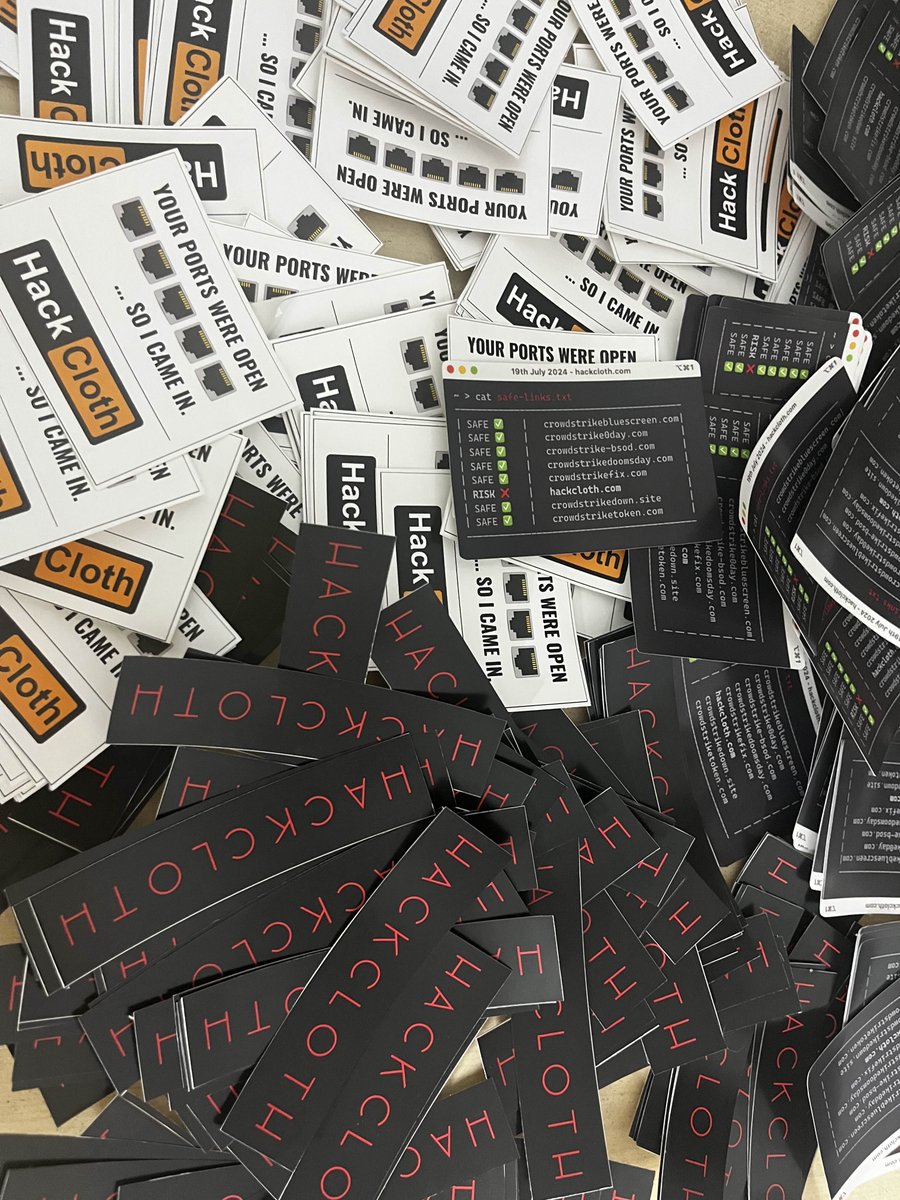 HackClothStore's tweet photo. Exciting news! We're giving away FREE stickers at Defcon Delhi!  
Spot our voluteers wearing these special t-shirts , and grab yours!  
Don’t miss out -- stickers are limited! #ConferenceGiveaway #FreeStickers #defcon #hacking #cybersecurity #dc_9111 #bughunting #bugbountytips https://t.co/ldXFYtMy20