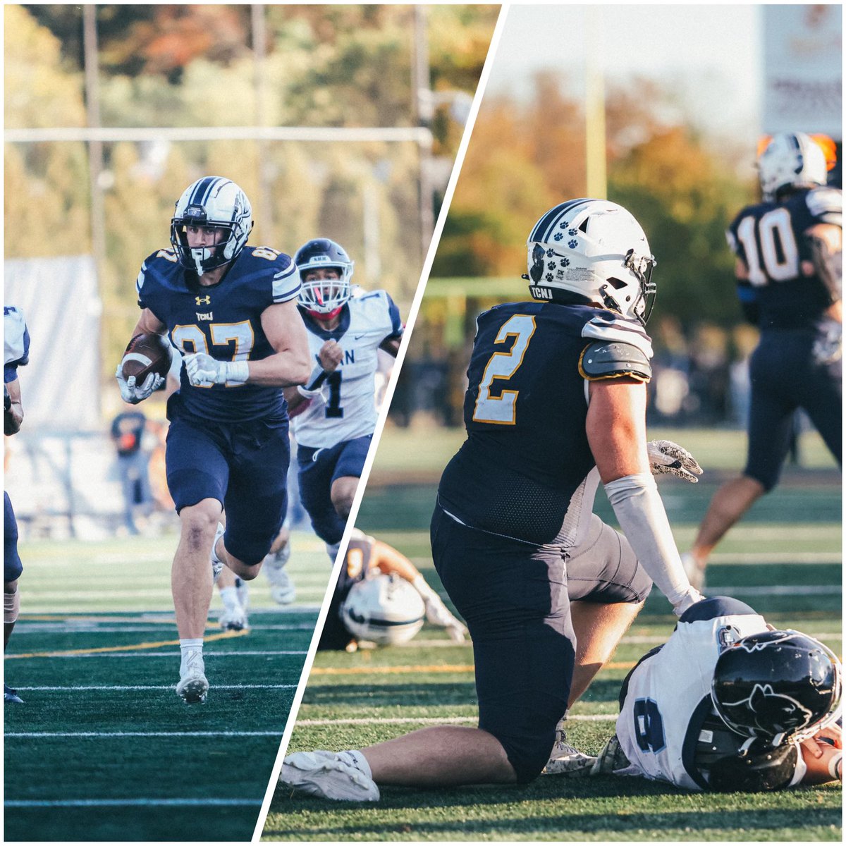 TCNJfootball's tweet photo. What an amazing environment today with nearly 4,000 in attendance at the Den! Huge shoutout to our incredible students, families, and alumni for making today such a memorable day for our players!
#WGF | #BeBetter | #LionPride https://t.co/7KTIGZjVSm