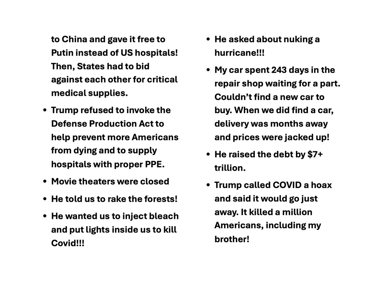 Were we really better off under Trump?
I think not!!! 
<a href="/KamalaHarris/">Kamala Harris</a> <a href="/OccupyDemocrats/">Occupy Democrats</a>