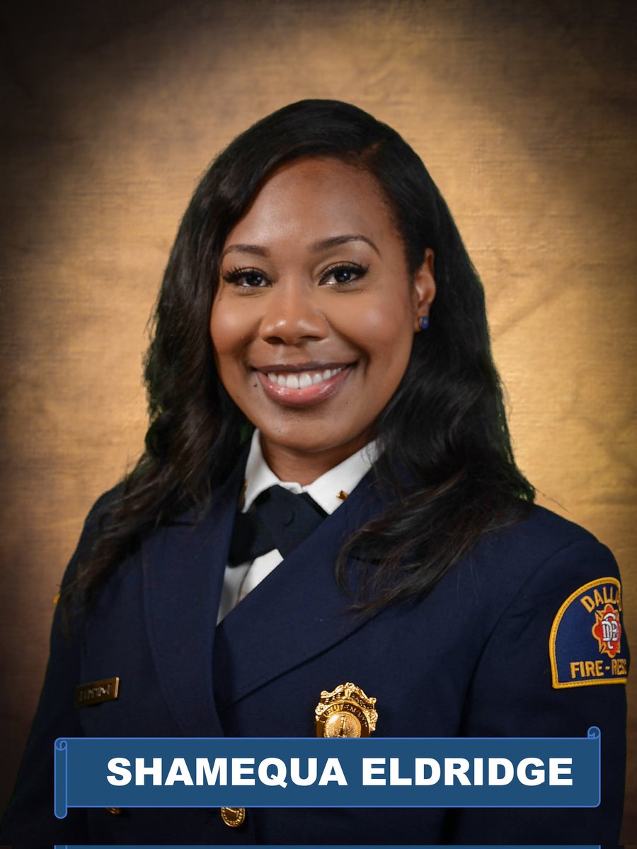 DALLAS FIRE-RESCUE (@dallasfireres_q) on Twitter photo For her efforts in Fire Prevention Education and Inspections, Lieutenant, #ShamequaEldridge, is recognized as the Fire Prevention Officer of the Year! Congratulations, and thank you for your service! <a href="/dfdawards/">Dallas Fire-Rescue Awards</a> #dfrawards For her efforts in Fire Prevention Education and Inspections, Lieutenant, #ShamequaEldridge, is recognized as the Fire Prevention Officer of the Year! Congratulations, and thank you for your service! <a href="/dfdawards/">Dallas Fire-Rescue Awards</a> #dfrawards