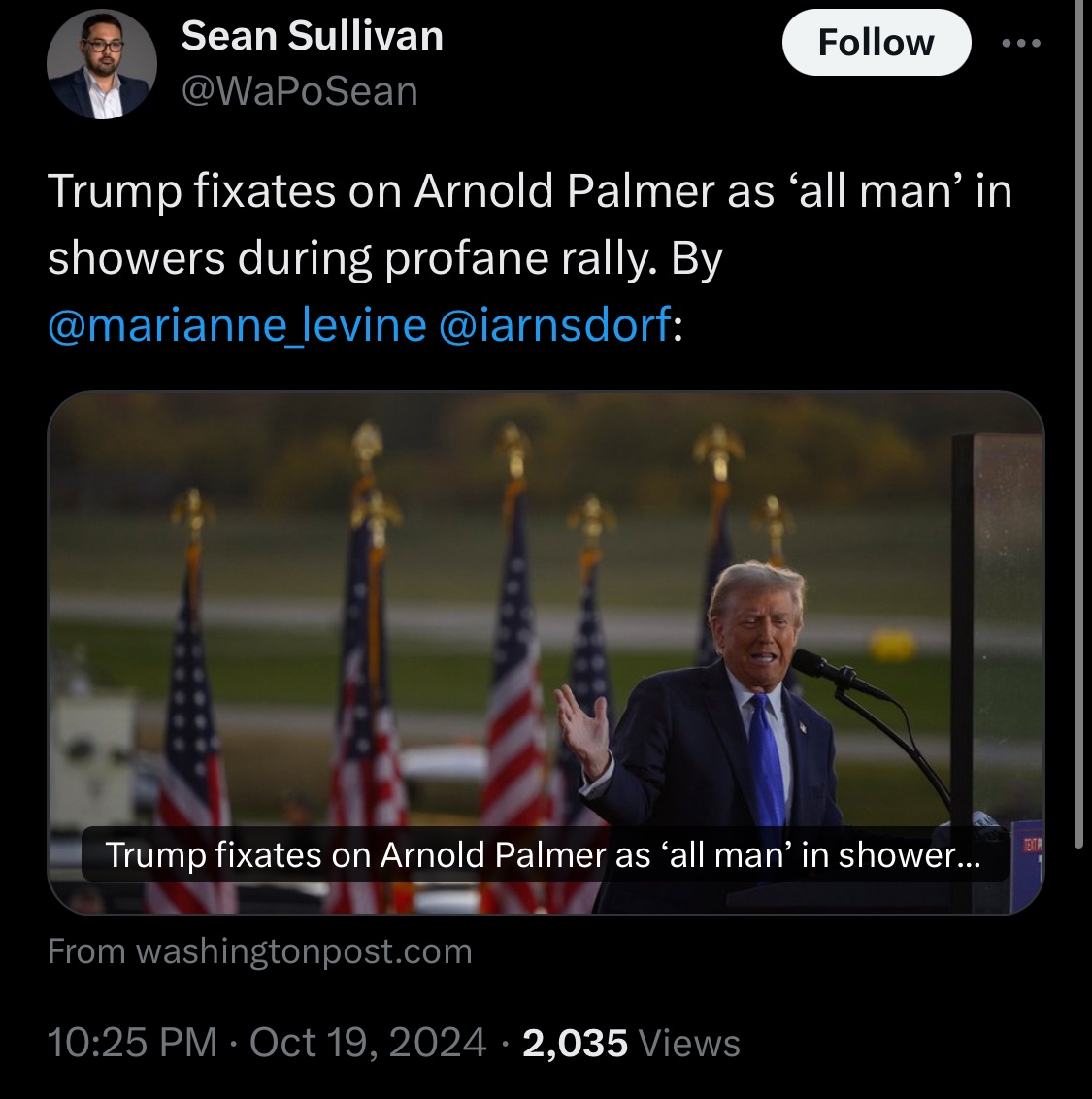 Keith Olbermann (@keitholbermann) on Twitter photo See <a href="/nytimes/">The New York Times</a>? <a href="/politico/">POLITICO</a>?
<a href="/washingtonpost/">The Washington Post</a> demonstrates Journalism is still legal. Use it or lose it January 20 See <a href="/nytimes/">The New York Times</a>? <a href="/politico/">POLITICO</a>?
<a href="/washingtonpost/">The Washington Post</a> demonstrates Journalism is still legal. Use it or lose it January 20