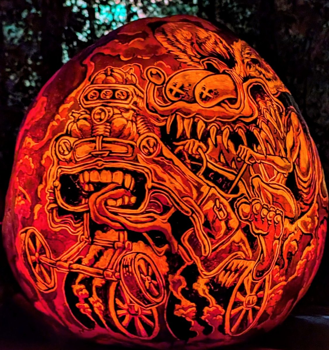 Amazing carved pumpkins at Jack-o'-lantern Spectacular!