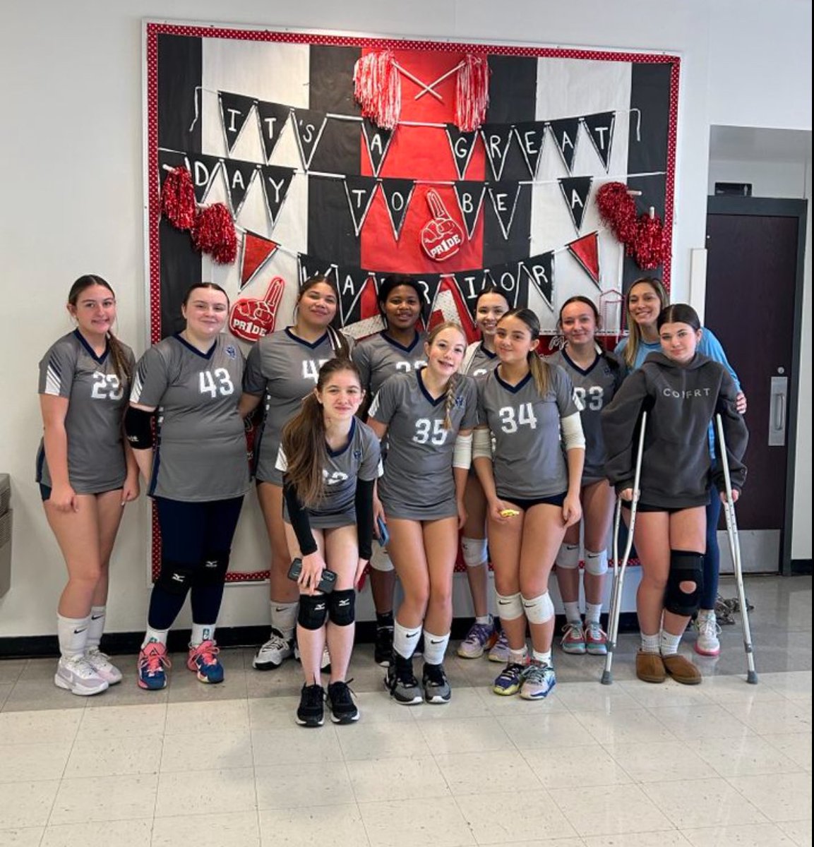 CoachKJordon's tweet photo. Was not how we planned to end our season… 7 jV girls plus 3 C team players helping out. I am beyond pride of my JV lady pirates!!! Started with 6 +1 injured and ended with 6 + 1 injured. I truly love this group of girls https://t.co/ZfujFAezgk