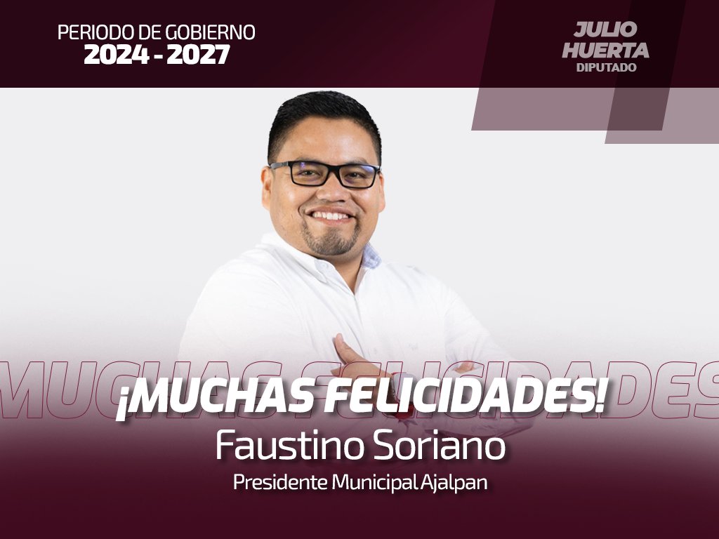 juliomiguelhg's tweet photo. Envío mis felicitaciones a Faustino Soriano, por su toma de protesta como Presidente Municipal de Ajalpan, que sea el inicio de una gran administración. Mucho éxito en esta gran encomienda. https://t.co/N2reWcXixU