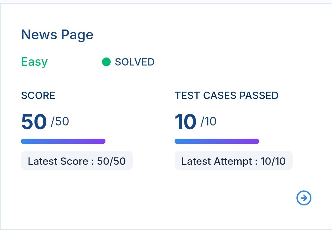 krishnaa2005's tweet image. It&apos;s also my 5th assignment in Nxt wave...In this I built a News Page by applying the Bootstrap concepts.. and I got full mark... 

@sahilypatel
#ccbp4.0
#bootstarap
#htmlcode
#csscode
#codingassignment