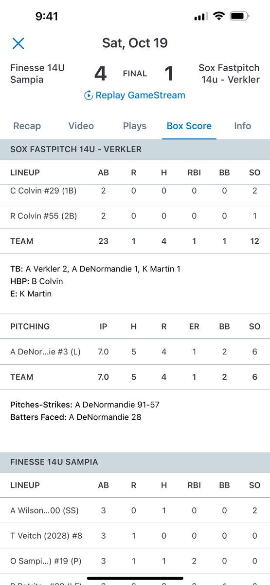 Jason Bolden (@coach_bolden) on Twitter photo Very solid outing by <a href="/avad2028/">Ava DeNormandie 2028</a> (Uncommitted-2028 - <a href="/nwisoxfastpitch/">nwisoxfastpitch</a> ) She went 7 innings, 5 hits, 1ER, with 6ks! Nice job Ava! Keep working hard!! #beboldfastpitch Very solid outing by <a href="/avad2028/">Ava DeNormandie 2028</a> (Uncommitted-2028 - <a href="/nwisoxfastpitch/">nwisoxfastpitch</a> ) She went 7 innings, 5 hits, 1ER, with 6ks! Nice job Ava! Keep working hard!! #beboldfastpitch