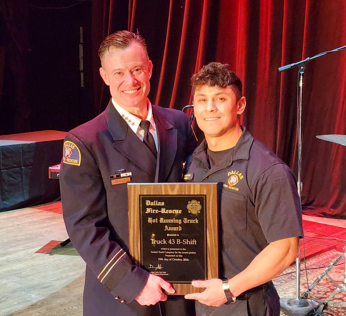 DALLAS FIRE-RESCUE (@dallasfireres_q) on Twitter photo The <a href="/DallasFireRes_q/">DALLAS FIRE-RESCUE</a> Hot Running Truck <a href="/dfdawards/">Dallas Fire-Rescue Awards</a> is presented to Truck 43B, serving out of Northwest Dallas #Letot!!! Congratulations and keep up the good work! #dfrawards The <a href="/DallasFireRes_q/">DALLAS FIRE-RESCUE</a> Hot Running Truck <a href="/dfdawards/">Dallas Fire-Rescue Awards</a> is presented to Truck 43B, serving out of Northwest Dallas #Letot!!! Congratulations and keep up the good work! #dfrawards