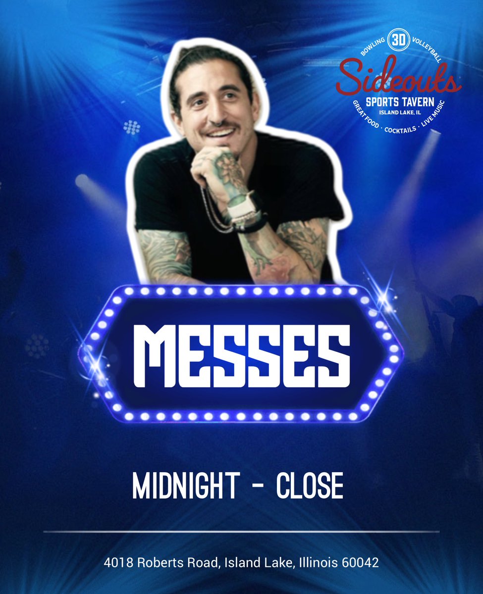 MarcRobertEsses's tweet photo. It’s Saturday night. You know the drill. Come end your night with me at @SideoutsBar and let’s rage. 🫶🏼💪🏼

#sideouts #partystarter #livedjset #danceflooranthems #islandlake #djset #MESSES #MakinMESSES #MESSESentertainment #MESSESmashup #MESSESparty #MarcRobertEsses https://t.co/f6Yw7Hqo75