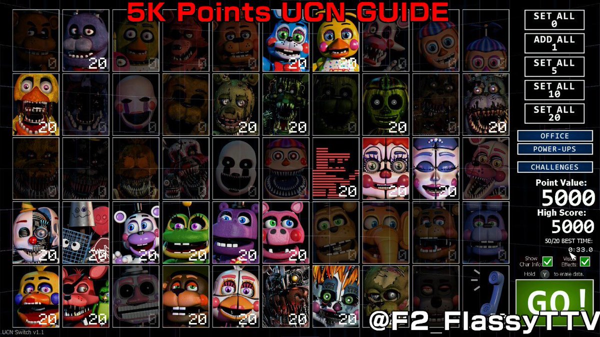 F2_FlassyTTV's tweet photo. 5K Points on UCM On Nintendo Switch #FNAF #FiveNightsAtFreeddys #Nintendo #NintendoSwich https://t.co/MIhx6eBbnG