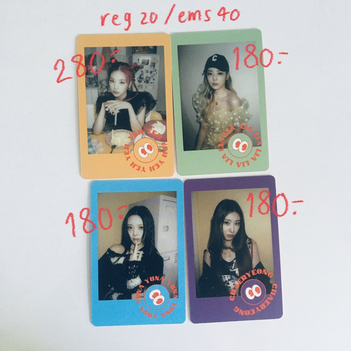 WTS/ TH ADDRESS, BANK ACCOUNT

พร้อมส่งการ์ดเบเนบั้ม Crazy In Love US
- ค่าส่ง 20/40
- 3 ใบส่งฟรี

หา ตาหา เยจี ลีอา ยูนา แชรยอง yeji lia yuna chaeryeong itzy
#ตลาดนัดอิทจี #ตลาดนัดมิดจี #ตลาดนัดitzy #ตลาดนัดmidzy