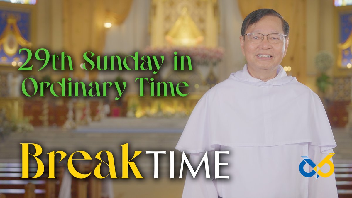 UST1611official's tweet photo. Break Time: Gospel Reflection | October 20, 2024
Twenty-Ninth Sunday in Ordinary Time
https://t.co/YKKT1oKvVX
#DominicansPH #USTBreakTime #BreakTime #GospelReflection https://t.co/VCczR32Ag6