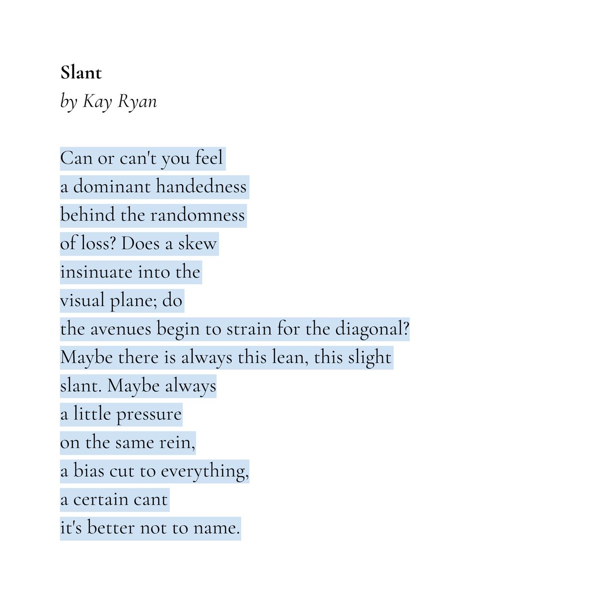 diffuseabstract's tweet image. poem by Kay Ryan. image by Imagen 3.