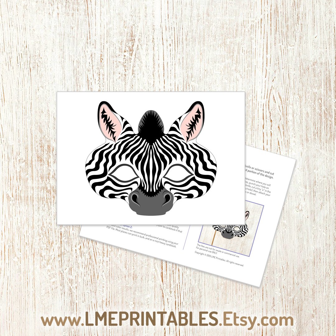 lmeprintables's tweet photo. Zebra Mask Printable Animal Party Halloween Safari Costume Jungle PDF Photo Booth Zoo Birthday Paper Games Black White Kid Adult Masquerade https://t.co/OVQrXxPWpe via @Etsy #zebramask #animalmasks #halloweenmasks #zooparty #papergames #papermasks #halloweencostumes #animalcrafts https://t.co/FjiQghL8Sx