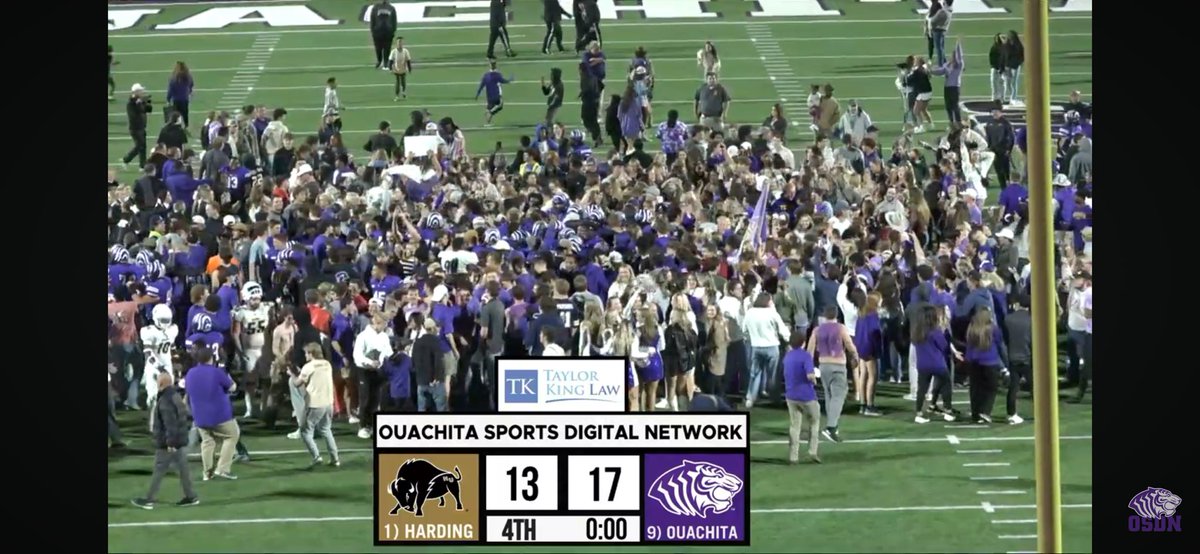 pastorcwright's tweet image. Our @OuachitaFB team just beat the #1 team in the country (&amp;amp; defending national champion) Harding tonight! Let’s go @Ouachita @OuachitaTigers 🐅🏈