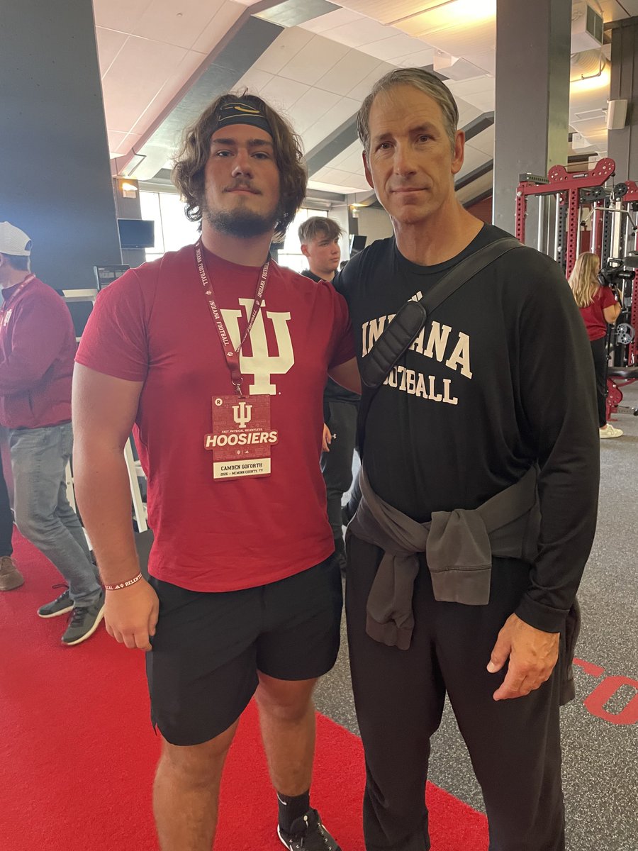 Camden Goforth (@camden_goforth) on Twitter photo It was great getting to meet Coach Bostad today! Had the opportunity to talk to him before and after the game. Looking forward to having more conversations! Really enjoyed meeting <a href="/CoachLeedsIU/">Coach Zack Leeds</a> and the rest of the staff also!
<a href="/CCignettiIU/">Curt Cignetti</a> <a href="/CoachShanahan_/">Mike Shanahan</a> <a href="/Coach_AHiggins/">Alex Higgins</a> It was great getting to meet Coach Bostad today! Had the opportunity to talk to him before and after the game. Looking forward to having more conversations! Really enjoyed meeting <a href="/CoachLeedsIU/">Coach Zack Leeds</a> and the rest of the staff also!
<a href="/CCignettiIU/">Curt Cignetti</a> <a href="/CoachShanahan_/">Mike Shanahan</a> <a href="/Coach_AHiggins/">Alex Higgins</a>