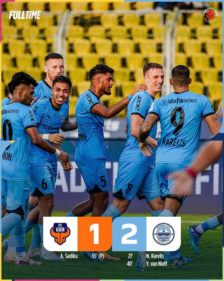 Watched our <a href="/MumbaiCityFC/">Mumbai City FC</a> boys ace it last night! 💙 First win of the season and a 13-game unbeaten streak vs FC Goa. That’s what we call next-level performance!

Can't wait for more action on Oct 27. #MCFC #Acerindia