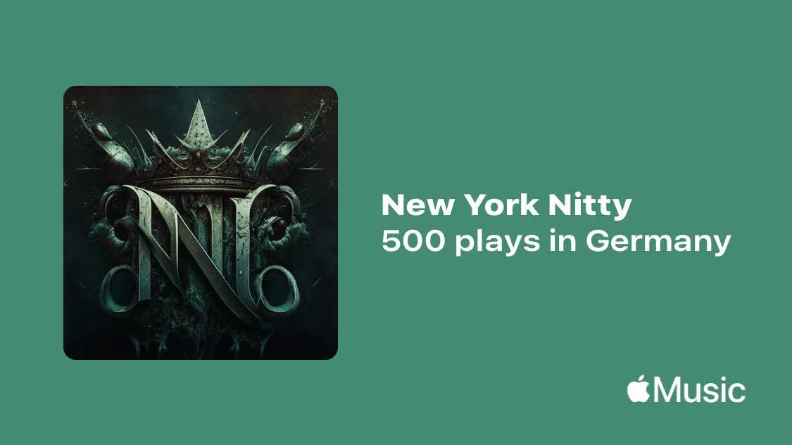 NYNitty's tweet photo. Just passed a new Milestone on @AppleMusic. Thanks for listening!
https://t.co/N9x9lfXf5C

Respected‼️ With No Promotion Shit@Gotta Be Organic YunNYmean‼️🥂🍾😏 https://t.co/eYmv1BB0rF