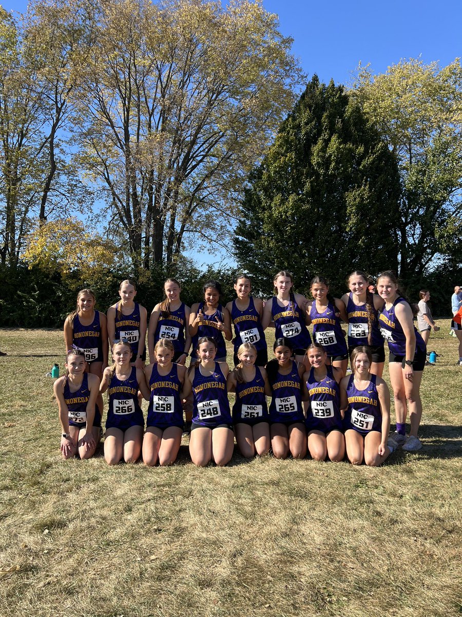 What an incredible day for our girls at the NIC-10 conference meet! The team came in with a positive mindset and left it all on the course!!

Shoutout to our All-Conference athletes:
First Team: Simpson (1), Borges Aragon (8), Frommer (11)
Second Team: Bronnimann (14), Rauh (17)