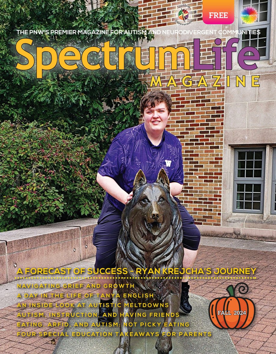 AutismEmpowermt's tweet photo. Our cover story features Ryan, an autistic advocate and ambassador for #AutismEmpowerment. 

Diagnosed at age 2 and nonspeaking until 3 1/2, Ryan is a college freshman @UW. He shares advice and hope for youth and families. 

#Autism #SpectrumLife 

https://t.co/alGeEYVh9W https://t.co/vTWoXZfpTN