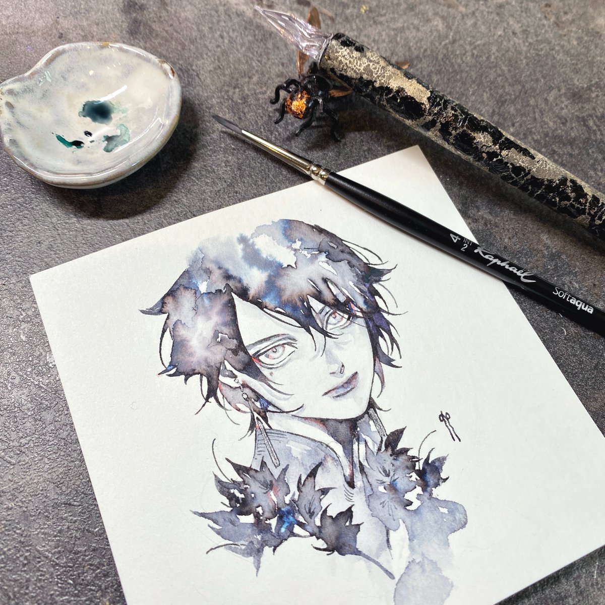 「」|孳々のイラスト