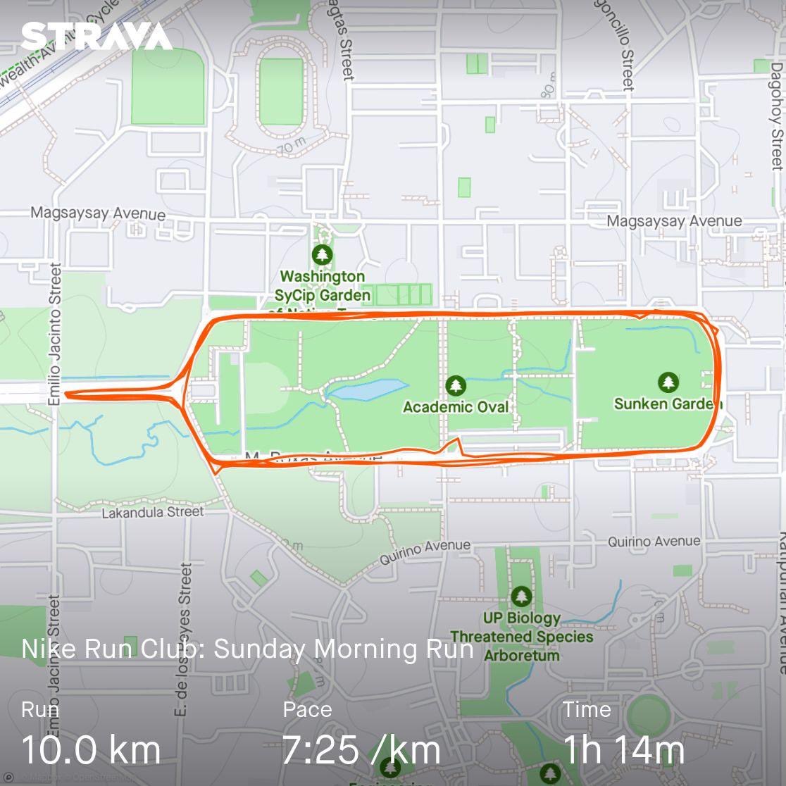 brwinfsc's tweet photo. Dahil madalang na lang tayo sa Metro Manila, gawin nating goal ang @clfrnia_maki Trilogy Run Series 😅

Sa QC ⬜️ • Sa UP ✅  • Sa Kalsada ng BGC ⬜️

���🏻🙏🏼✨ https://t.co/SLw4hNZnIw