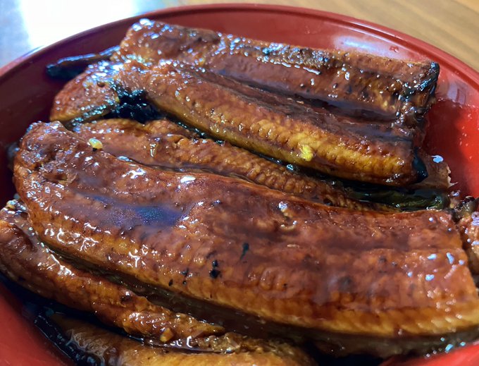 鰻で優勝してる💪
2匹乗せ! 