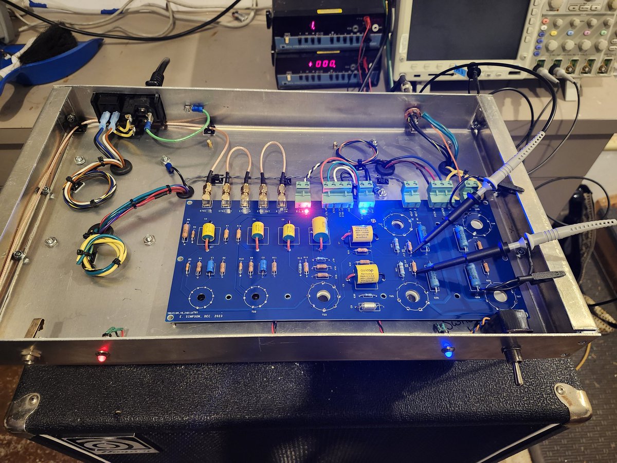 Spherical_Wave's tweet image. DIY tube amp process pics. Again, shout out to @ValveWizard