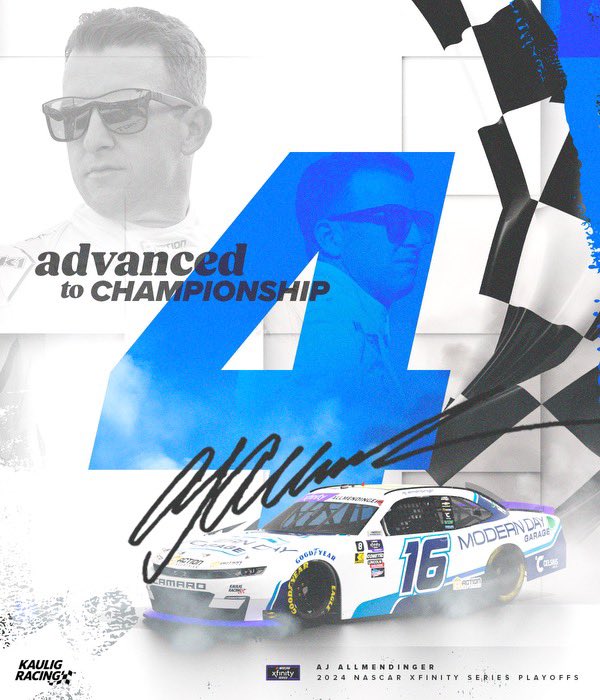 KauligRacing's tweet photo. Inspection is complete with no issues!!

@AJDinger and Kaulig Racing are OFFICIALLY racing for a championship in Phoenix!!! 🏆

#NASCARPlayoffs | #TrophyHunting https://t.co/Jw7xbptXB7