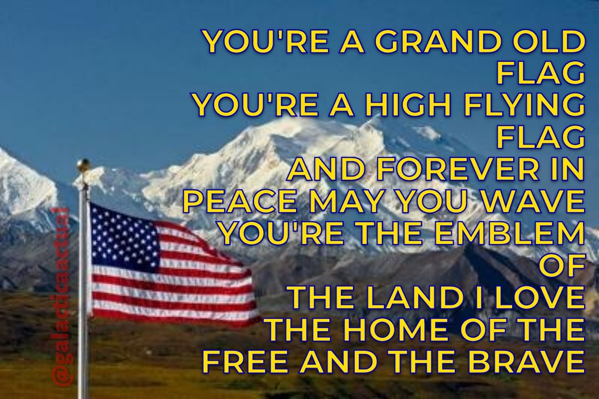 I'm old enough to remember reciting the Pledge of Allegiance every single day of school for 12 years and learning patriotic songs in class, including ones that mention God. 🇺🇸

I love Old Glory. Long may she wave over our Constitutional Republic! 🇺🇸
