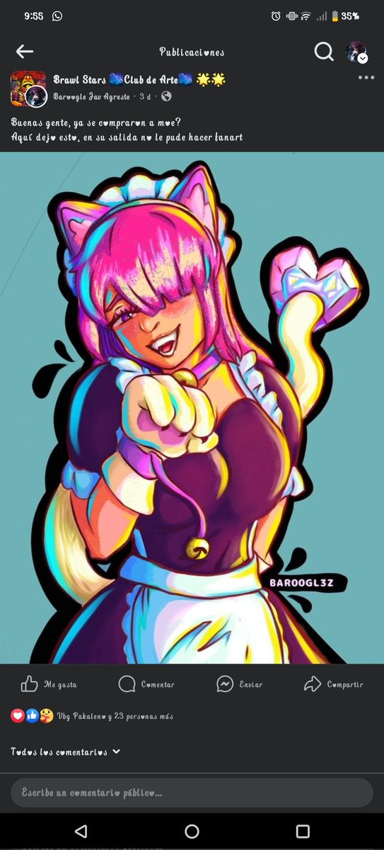 Bar00gleZ's tweet image. Un fanart de Colette y su skin ÙvÚ
#DeadGame #BrawlStars #comissionart