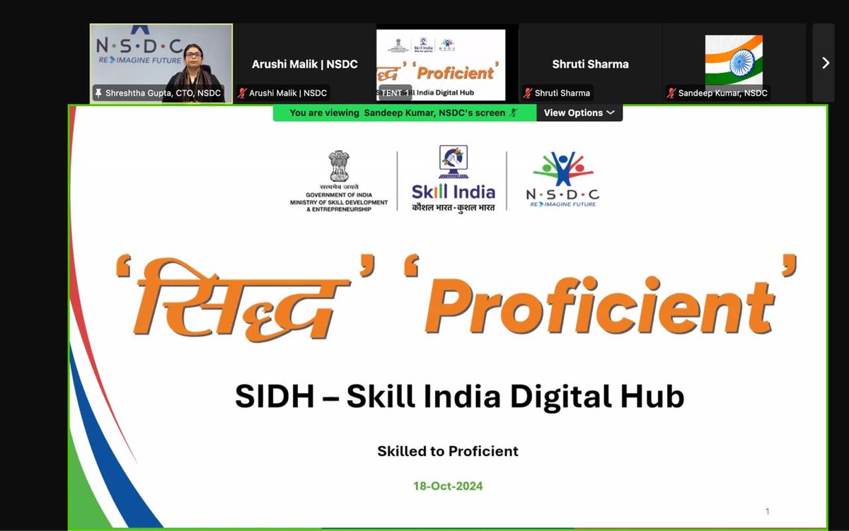 NSDCIndia's tweet photo. At the recent Africa Skills Week, @ShreshthaG, Chief Technology Officer, NSDC, delivered an impactful keynote on *TVET & Digital Transformation: Innovative Practices from Africa & Beyond*.

Shreshtha shared inspiring insights from India's @SIDH_App (SIDH) emphasizing how it is revolutionizing country’s skill development, education, employment, and entrepreneurship sectors. 

She highlighted the core mission of SIDH:  
_"Skill India Digital Hub (SIDH) is a comprehensive digital platform represents the aspirations of millions of Indians seeking better opportunities by providing access to industry-relevant skill courses, job opportunities, and entrepreneurship support."_

As part of India Stack Global, SIDH is built on the pillars of Digital Public Infrastructure (DPI) – Discovery, Financial Inclusion, and Trust. It provides an open-source, interoperable, and scalable ecosystem that integrates industry stakeholders, educational institutions, and government initiatives. This framework ensures seamless access to skills training and job opportunities, promoting innovation and inclusion across India’s workforce.

Through partnerships with key industry players & educational institutions, SIDH empowers individuals with the tools they need to thrive in today’s dynamic workforce.

NSDC’s efforts have been instrumental in the success of SIDH, driving innovation and collaboration between key industry players, educational institutions, and government bodies. This has not only enhanced skilling outcomes but also empowered millions of individuals with the tools needed to thrive in today’s rapidly evolving job market.

Through initiatives like SIDH, NSDC is leading India’s digital transformation in skilling, positioning the country as a global leader in skill development and innovation.

🔗 Learn more about *Skill India Digital Hub (SIDH)* and its transformative impact on the skills and employment landscape: [https://t.co/UWP4P8BBJG]

#DigitalTransformation #SkillsDevelopment #TVET #SIDH #Innovation #SkillIndia #AfricaSkillsWeek #UNESCO #ILO #NSDC #FutureOfWork #EdTech #Entrepreneurship #Education