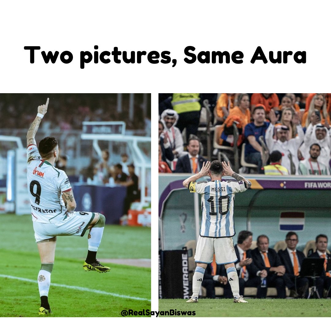 RealSayanBiswas's tweet image. Dimi 🗿 x Messi 🐐
Aura ♾️

#JoyMohunBagan #DimiPetratos #Dimi #LeoMessi #Messi