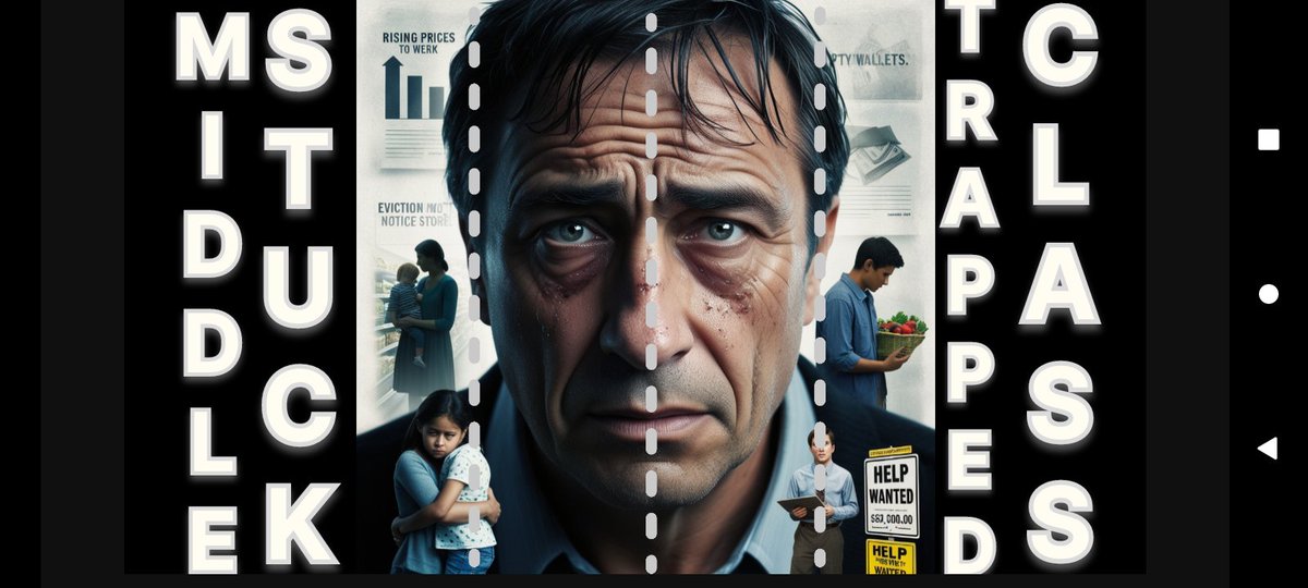 Aeiouindialive's tweet image. "The Middle Class Crisis: Trapped, Stuck, and Struggling"

#MiddleClassCrisis #TrappedInDebt #IncomeInequality #WealthGap #JobInsecurity #ShrinkingMiddleClass #EconomicDecline #ClassStruggles #FinancialResilience #EconomicCrisis #WageStagnation #WealthInequality