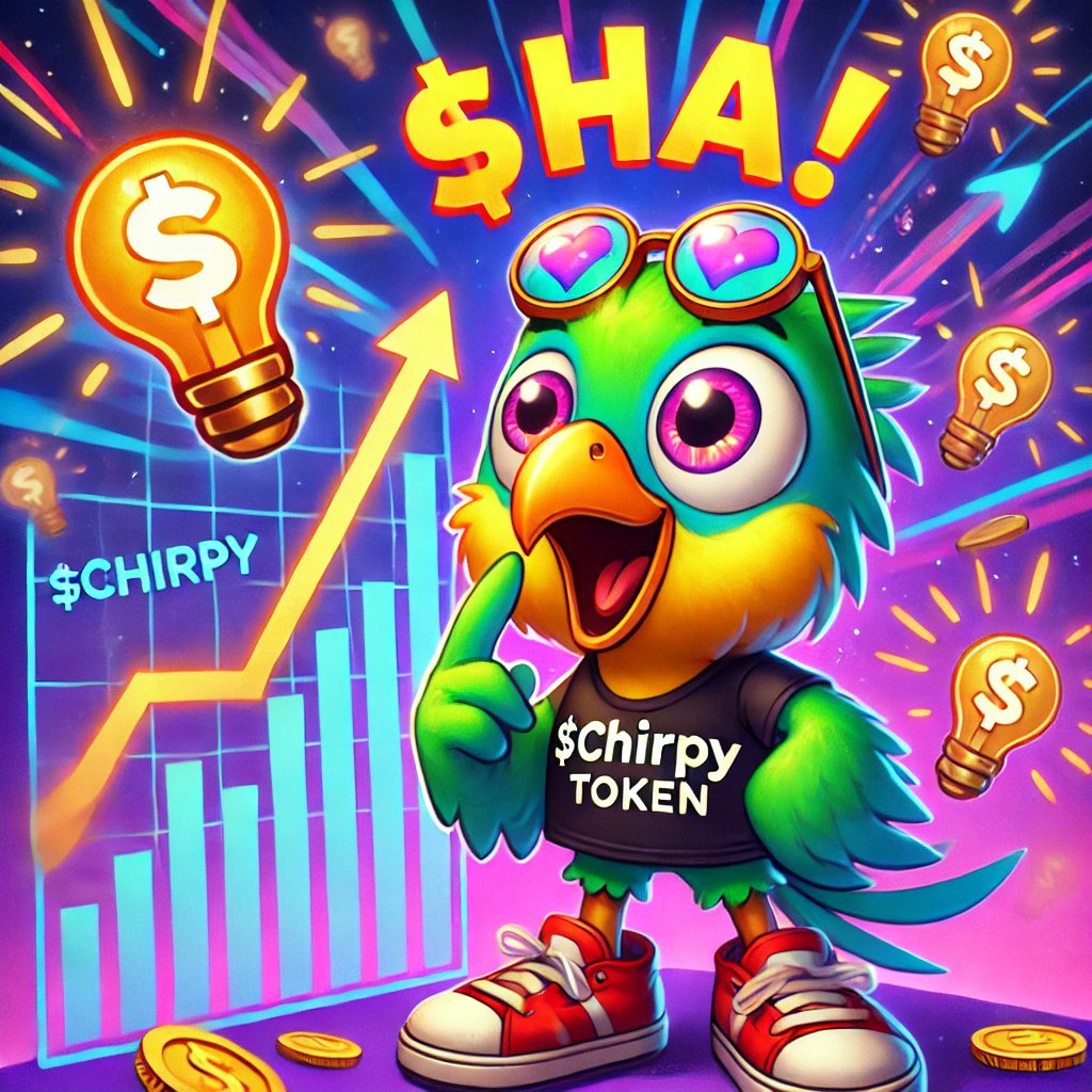 ChirpyChuckles's tweet photo. 💡 That moment when it hits you...
$Chirpy is the next BIG thing! 🚀🦜
Watch it soar and don’t miss out on the fun, freedom, and financial gains! 💸🌟
Get in now, before Chirpy flies to the moon! 🌕✨
#ChirpyChuckles #ChirpyToken #CryptoMeme #FinancialFreedom #InvestInFun #memecoins #SolanaMemeCoins #CryptoCommunity #ToTheMoon