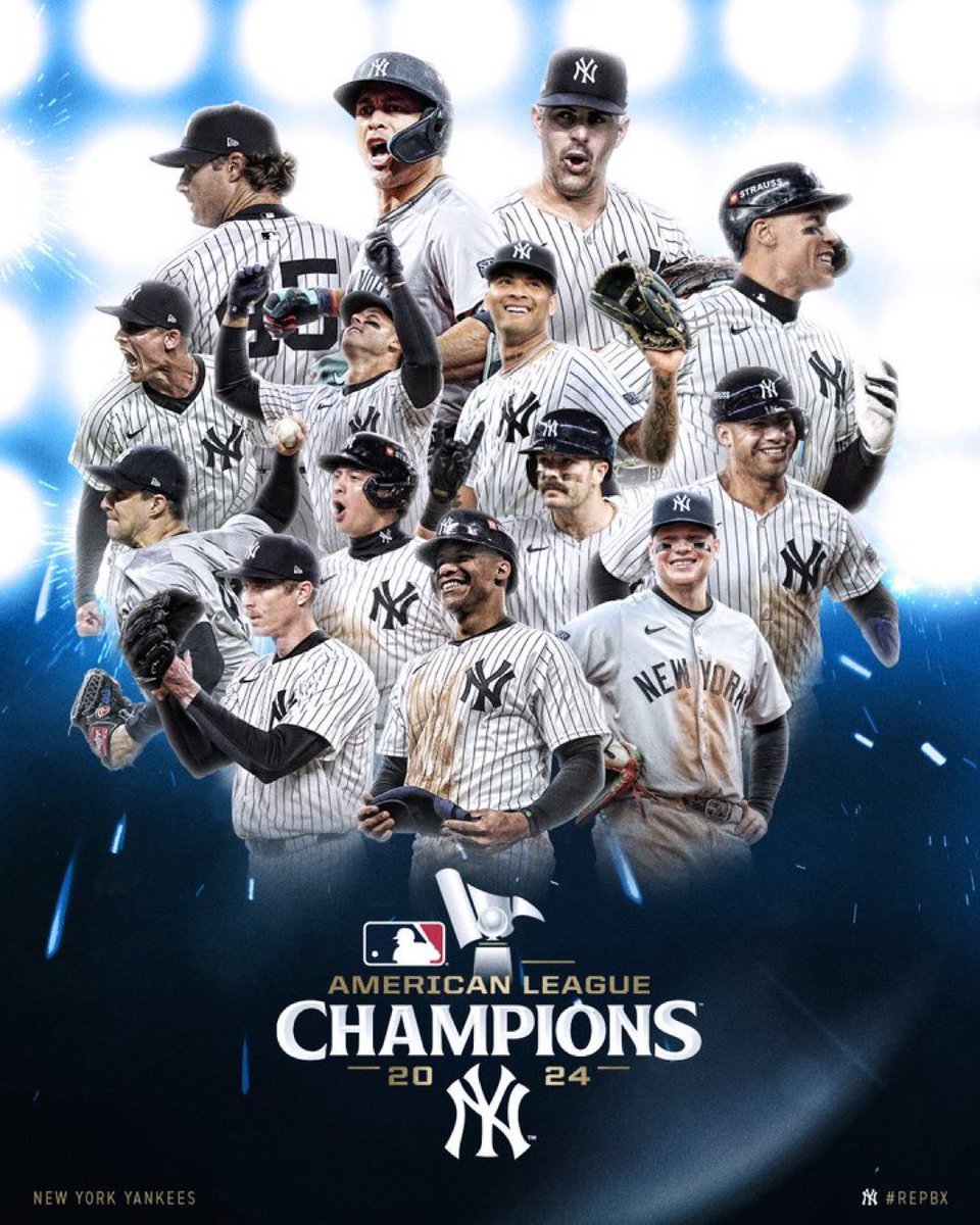 THE NEW YORK YANKEES ARE HEADED TO THEIR FIRST WORLD SERIES SINCE 2009!!! 🍾