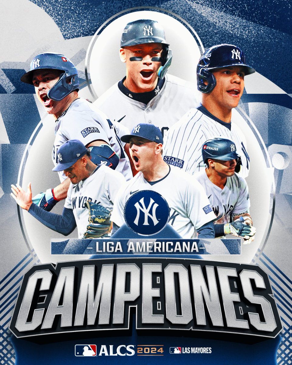 Los Yankees se coronan campeones de la Liga Americana. 🏆

🔜 #SerieMundial
