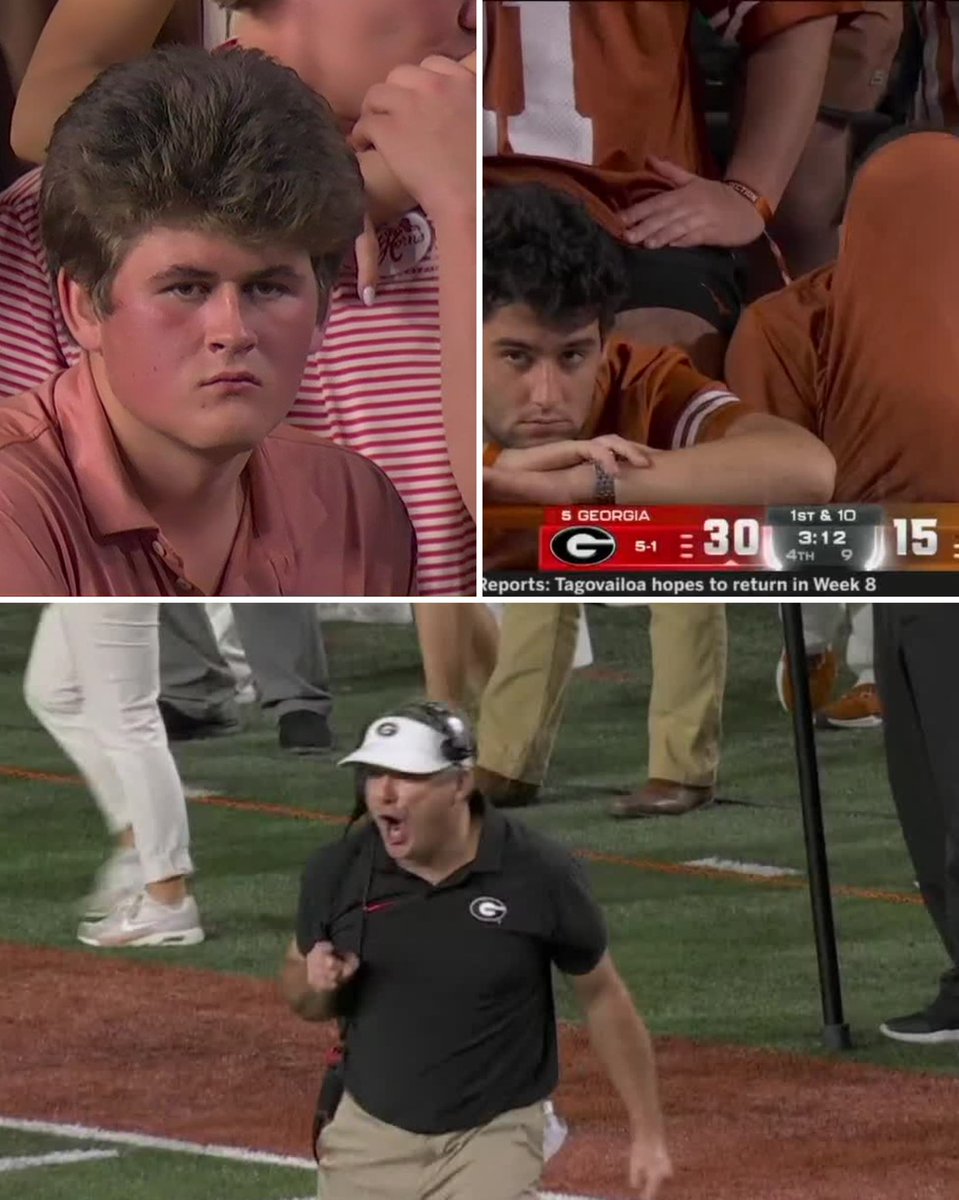 BleacherReport's tweet photo. UGA MAKES STATEMENT ON THE ROAD VS. NO. 1 TEXAS 🔥 https://t.co/XQOjnaFIPt