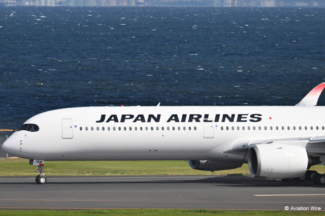 Aviation_Wire's tweet photo. JALのA350-1000 6号機JA06WJが就航。初便はニューヨーク行きJL6便でした。記事はのちほど。#JAL #A35K #A350 #JA06WJ #JL6 https://t.co/oOYAeAXcxt