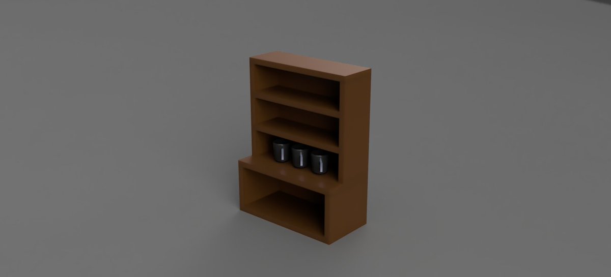最近のマイブーム
DIY⚒️
ミニチュアマグカップを収納するための棚をモデリングしました！
このあと分解して、アガチス材の板に配置していく予定です！
#DIY
#ミニチュア
#Fusion