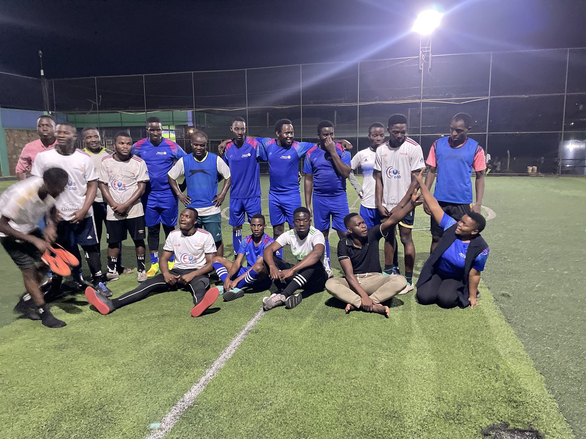 MukonoRotaract's tweet photo. It was a fun filled evening with the CEOs @rotaractseeta . As promised, we were 4 goals ahead of them and they promised to come for our aerobics fundraiser today for training. We can't wait to teach them🫶. @rcmukono @RotaractD9213 https://t.co/fGmQZ96EEM