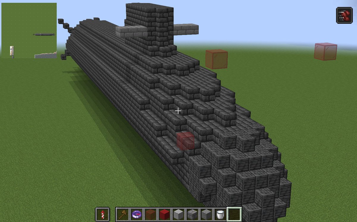 みなさんは現代潜水艦のブロックは何を使ってますか
深層岩使ったらきもくなった→